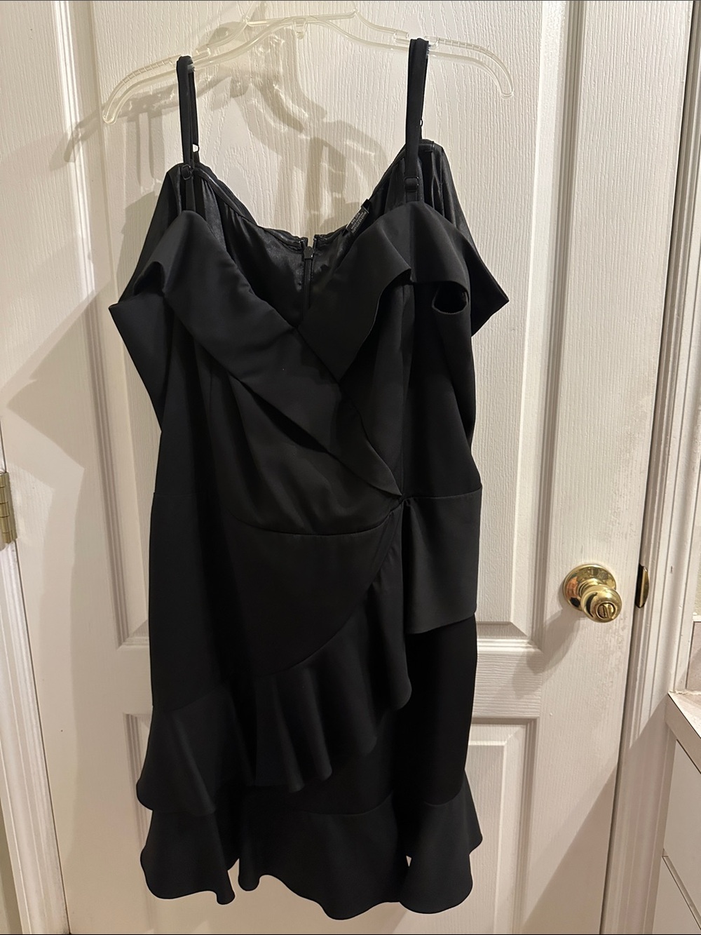 City Chic Black Off-Shoulder Cocktail Dress